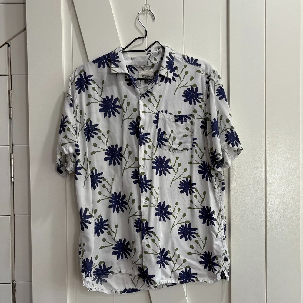 Civil Clothing Women's Abstract Floral Button Up Blouse